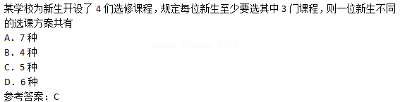2015年成人高考高起點數(shù)學(理)考試真題及參考答案a15.png