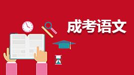 成人高考專升本語文復習